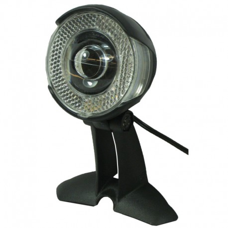 Luz delantera Busch & Mueller LYT-N para buje de dinamo CR9/NCX negro
