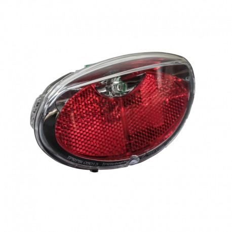 Light Spanninga Vector Silver RIDE+ G1 Battery Silver Rear
