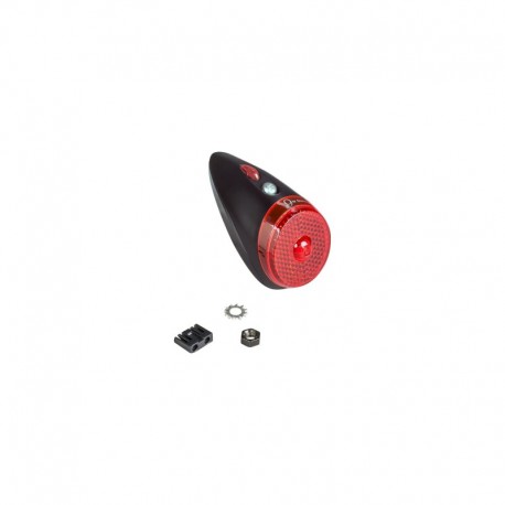 Light Spanninga Nr.9 XE e-bike Black/Red Rear