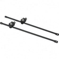 Tirantes de aluminio rectos I-Type de 300 mm para portabultos Trek Diamant Villiger