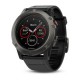 Garmin fēnix 5X Sapphire gris con correa negra